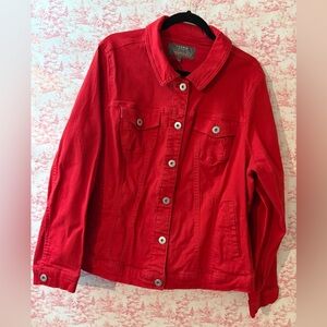 Torrid Bold Red Jean jacket: beautiful